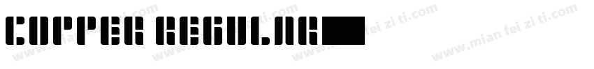 Copper regular字体转换